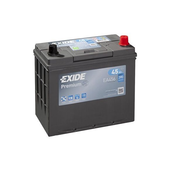 EXIDE Premium EA456 12V 45Ah autó akkumulátor ASIA jobb+