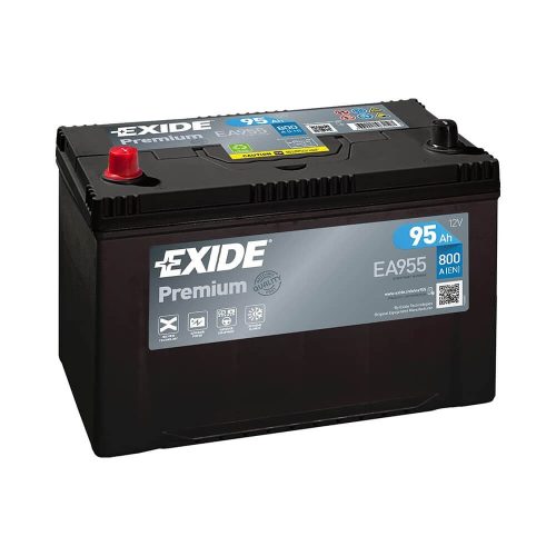 EXIDE Premium EA955 95Ah 720A autó akkumulátor BAL+
