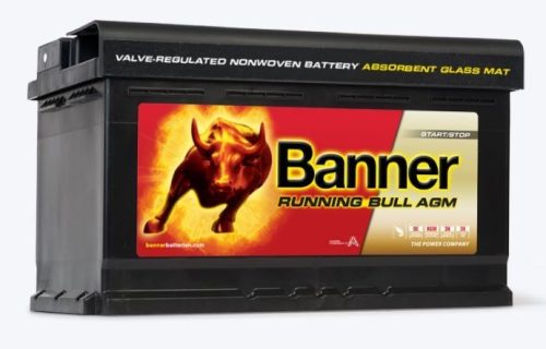 Banner Running Bull 12V 80Ah autó akkumulátor AGM 580 01 jobb+  