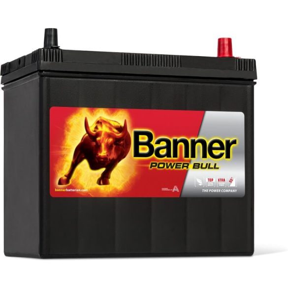 Banner Power Bull 12V 45Ah autó akkumulátor P4523 ASIA jobb+