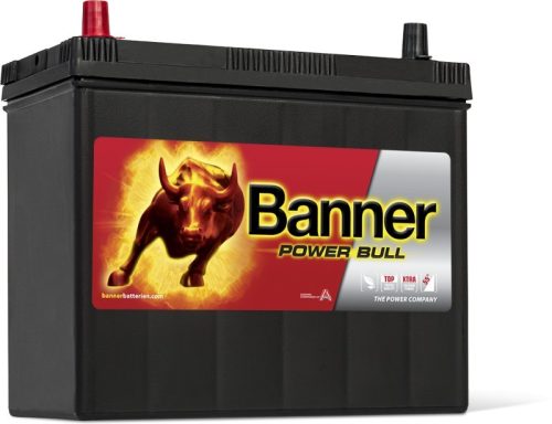 Banner Power Bull 12V 45Ah autó akkumulátor P4524 ASIA bal+