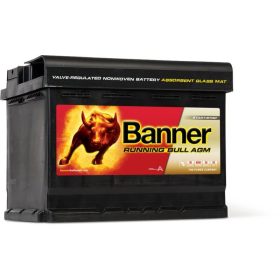   Banner Running Bull 12V 60Ah autó akkumulátor AGM 56001 jobb+  