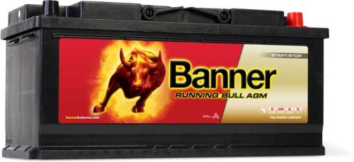 Banner Running Bull 12V 105Ah autó akkumulátor AGM 60501 jobb+  