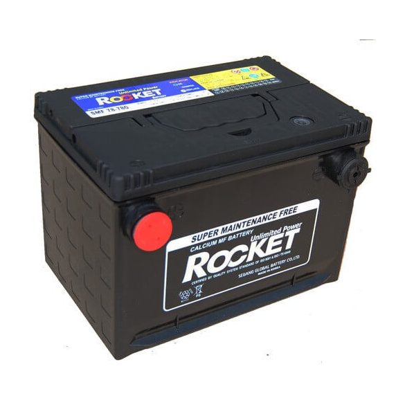 Rocket USA oldalcsavaros 74Ah 12V autó akkumulátor SMF 78-780  