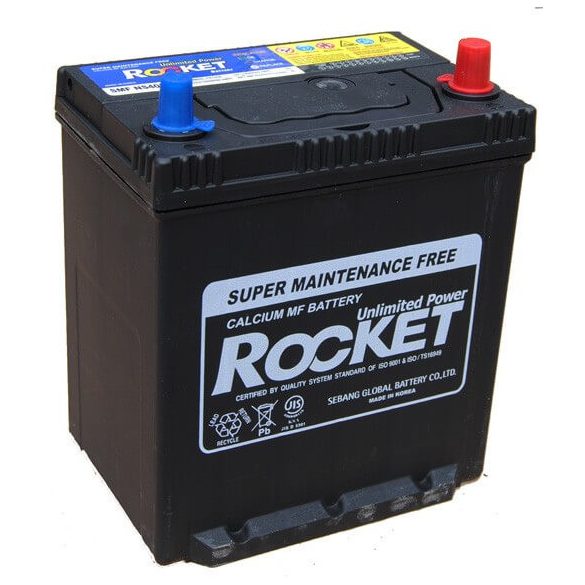 Rocket 35Ah 12V autó akkumulátor NS40ENL ASIA vékonysaru jobb+  