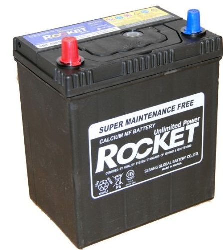 Rocket 40Ah 12V autó akkumulátor 42B19R ASIA vékonysaru bal+  