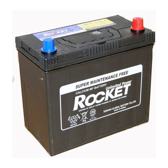 Rocket 45Ah 12V autó akkumulátor NX100-S6LS ASIA jobb+  