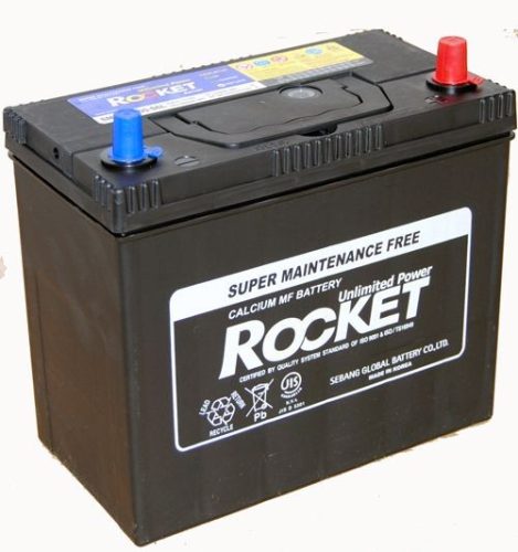 Rocket 45Ah 12V autó akkumulátor NX100-S6L ASIA vékonysaru jobb+  