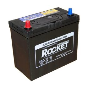  Rocket 45Ah 12V autó akkumulátor SMF NX100-S6 ASIA vékonysaru bal+  
