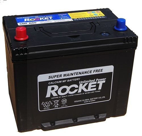 Rocket 80Ah 12V autó akkumulátor N80 ASIA bal+  