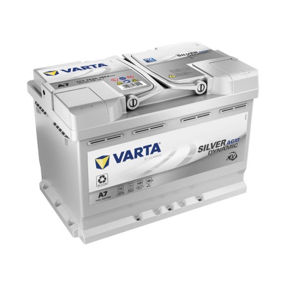 Varta Silver Dynamic AGM 12V 70Ah autó akkumulátor 570901 start-stop jobb+  