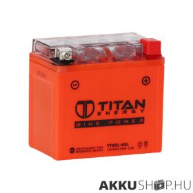   Titan Energy Bike Power YTX5L-GEL 12V 5Ah 125A motorkerékpár akkumulátor JOBB+