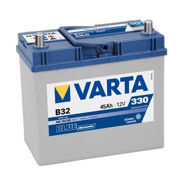 Varta Blue Dinamic 12V 45Ah 330A B32 Asia 545156 autó akkumulátor jobb+  