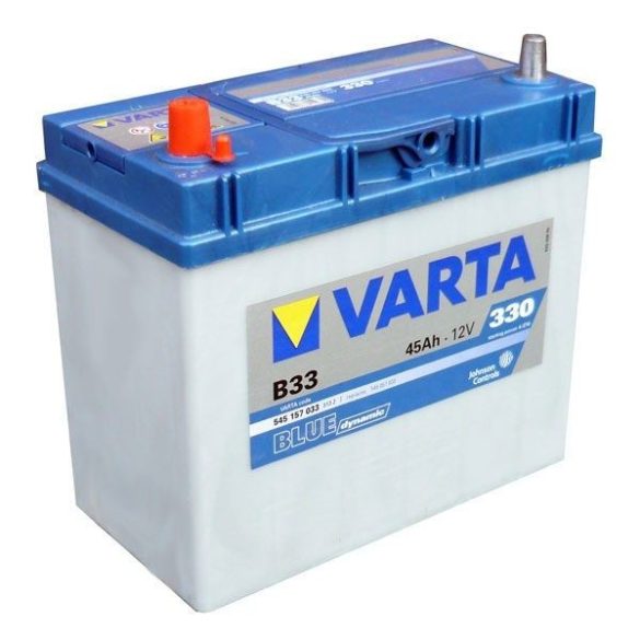 Varta Blue Dinamic 12V 45Ah 330A B33 Asia 545157 autó akkumulátor bal+  