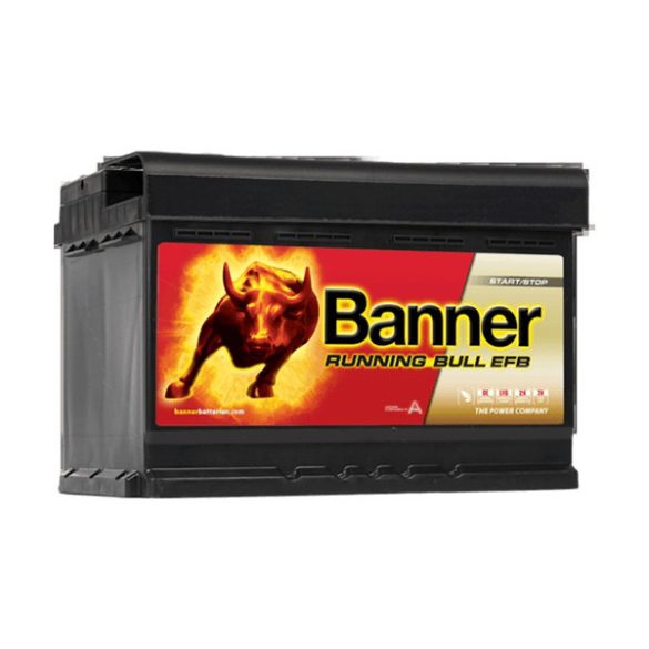 Banner Running Bull EFB 57011 12V 660A 70Ah autó akkumulátor JOBB+