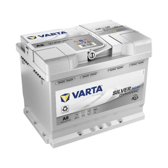 VARTA 12V 60Ah 680A D52 Silver AGM Dynamic akkumulátor 560901 start-stop