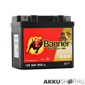   Banner 12V 6Ah 95A GT7-3 (YTX5L-BS helyett) 50621 motorkerékpár akkumulátor AGM JOBB+