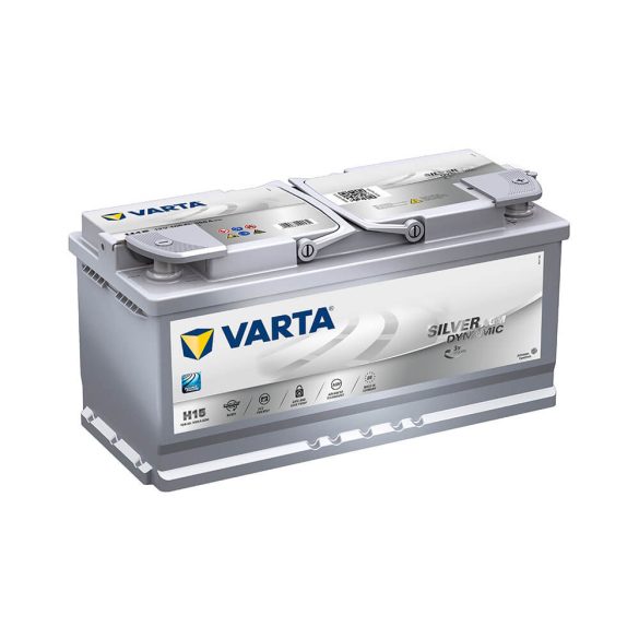 VARTA Silver AGM START-STOP 12V 105Ah 950A autó akkumulátor JOBB+ H15 605901