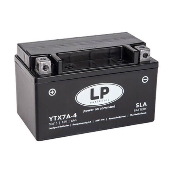 LP MKP akku 12V 6Ah 105A YTX7A-4 50615 1508095mm B+ GyZ Landport