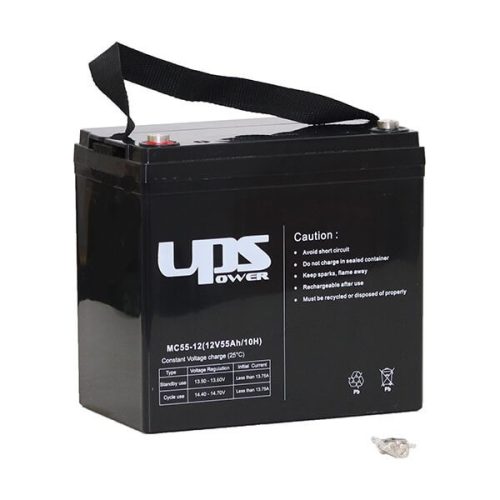 UPS Power 12V 55Ah zselés akkumulátor (MC55-12)