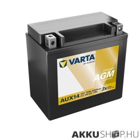   Varta 12V 13Ah 200A YTX14 AUX14 motorkerékpár akkumulátor 513106 GyZ